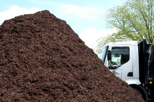 Appalachian Brown colored hardwood mulch